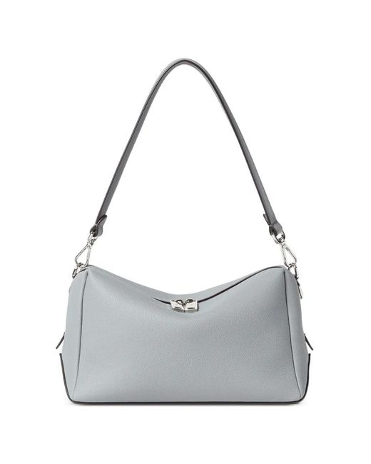 Fendi Gray Medium Lui Leather Messenger Bag for men
