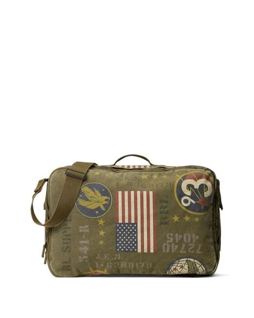 RRL Green Oliver Backpack for men