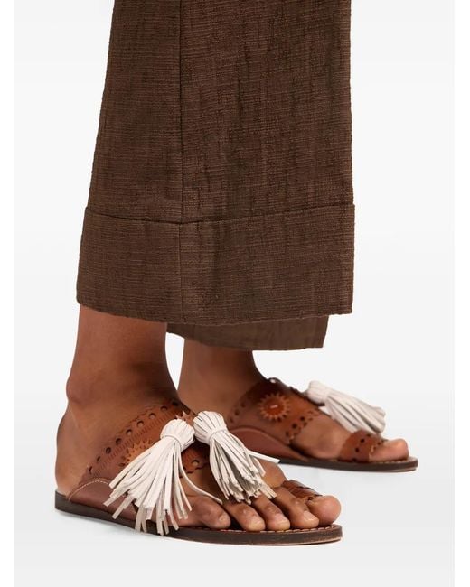 LaDoubleJ Brown Sandy Pantoletten