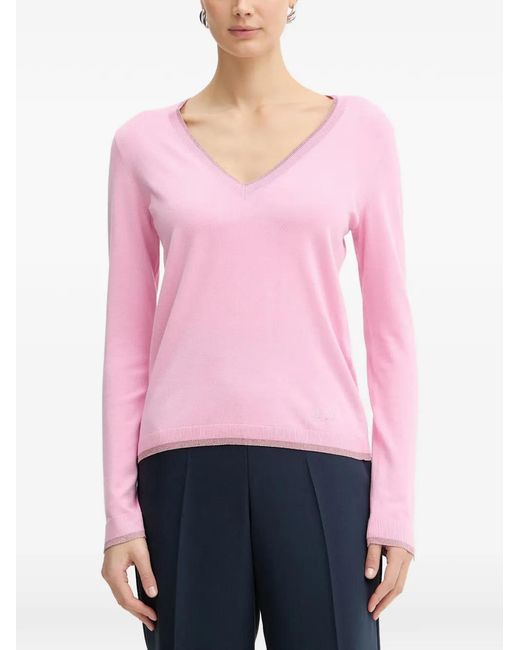 Liu Jo Pink V-Neck Top