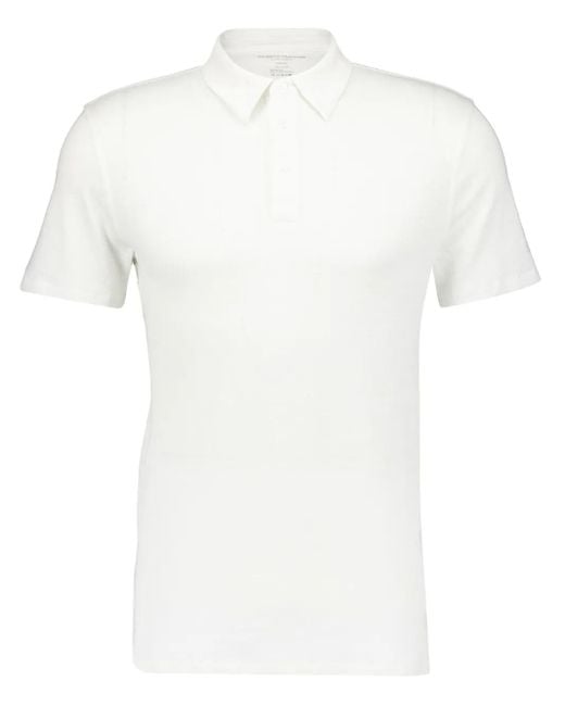 Majestic Filatures White Short-Sleeve Stretch-Linen Polo Shirt for men