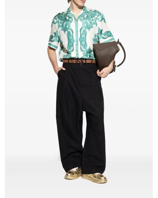 Biggie Basket Sneaker Metallizzate di Versace in Metallic da Uomo