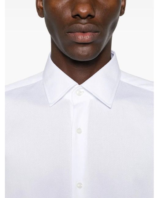 Boss H-Joe Overhemd in het White voor heren