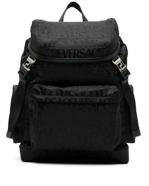 Mochila Allover Neo Versace de hombre de color Black