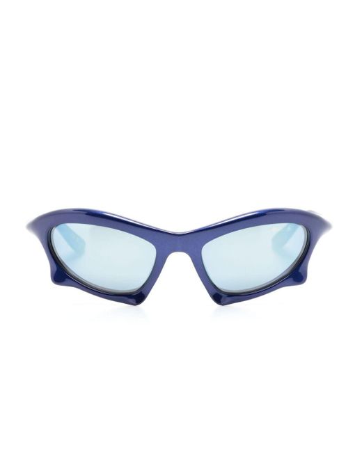 Balenciaga Blue Oversize-frame Sunglasses