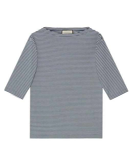 Gucci Blue Striped Long-sleeve T-shirt for men