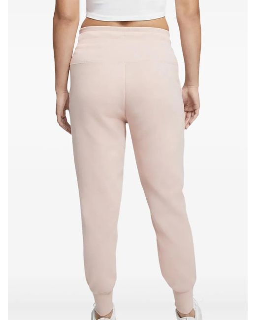 Nike Pink Drawstring-Waistband Track Pants