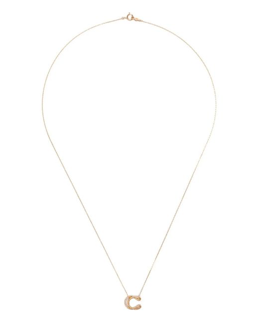 Charlotte Chesnais White 18K Letter C Diamond Necklace