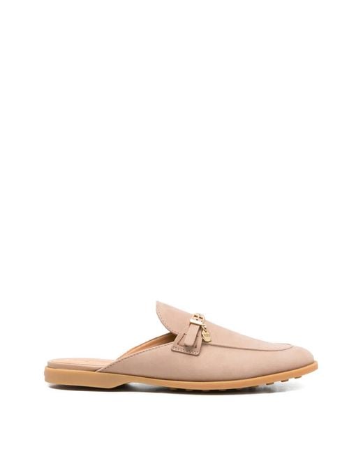 Tod's Pink Mules À Boucles