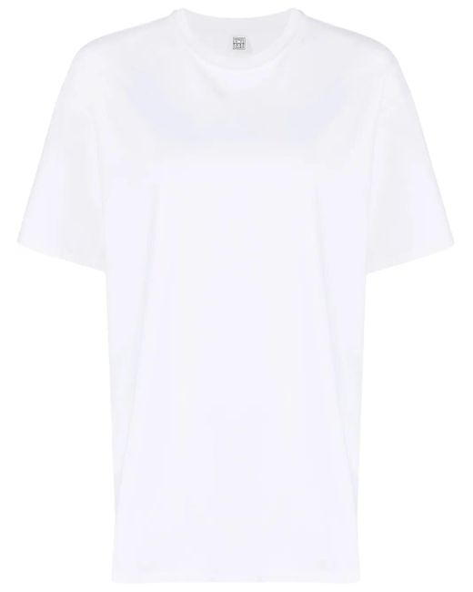 T-Shirt En Coton Totême  en coloris White
