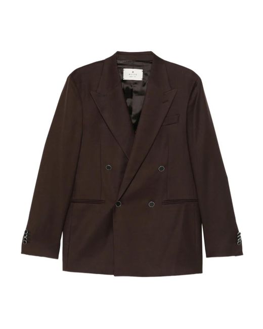 Manuel Ritz Brown Double-Breasted Blazer for men