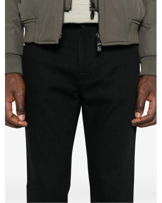 Corneliani Black Tapered Trousers for men
