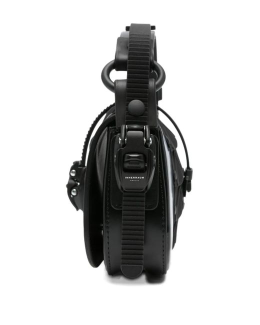 Innerraum Black Buckle-Fastening Panelled Tote Bag for men