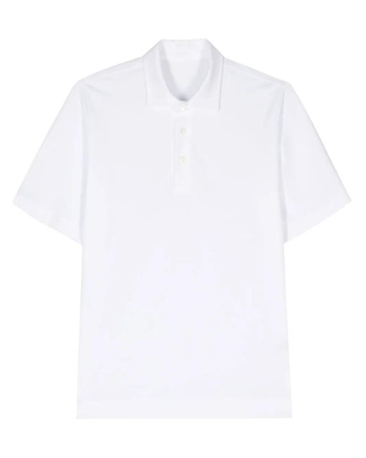 Circolo 1901 White Piqué-Weave Polo Shirt for men