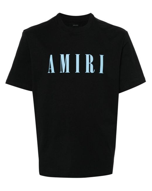Camiseta Logo Relieve Amiri de hombre de color Black