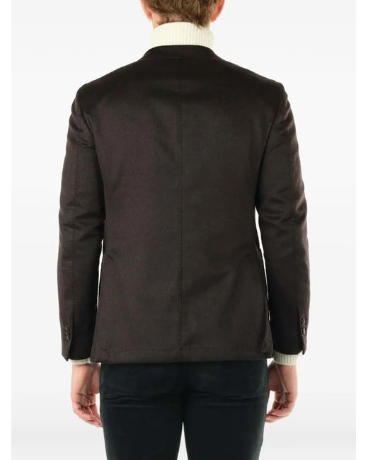 Al Duca D'aosta Blue Single-Breasted Wool Blazer for men