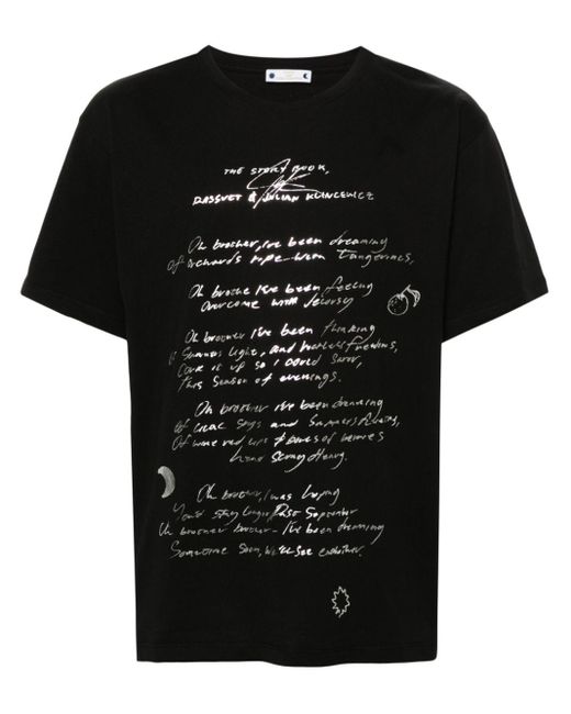 T-shirt en coton à texte imprimé Rassvet (PACCBET) pour homme en coloris Black