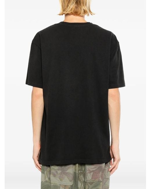 Melt Black Crew-Neck Short-Sleeve T-Shirt for men