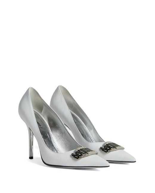DSquared² White Leather Pumps