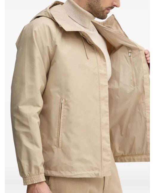 Boss Natural Hooded Zip-Front Jacket for men