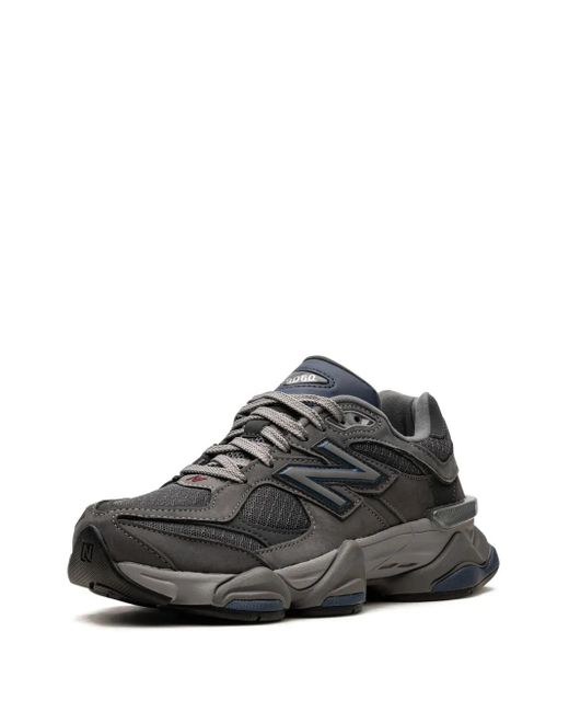 New Balance Black 9060 Panelled Suede Sneakers
