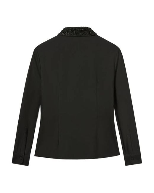 LaDoubleJ Black Beaded Shirt