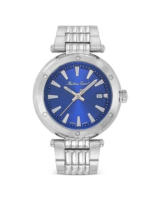 Mathey-Tissot Blue Neptune 42Mm Watch for men