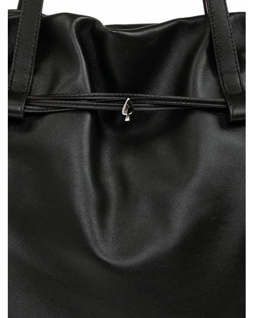 Kate Spade Black Rio Drawstring Leather Tote Bag
