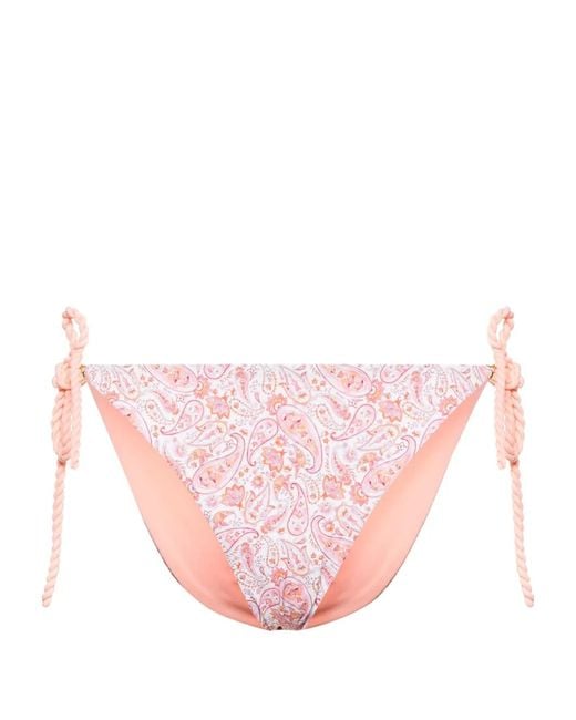 Heidi Klein Pink Muskmelon Bay Bikini Bottoms