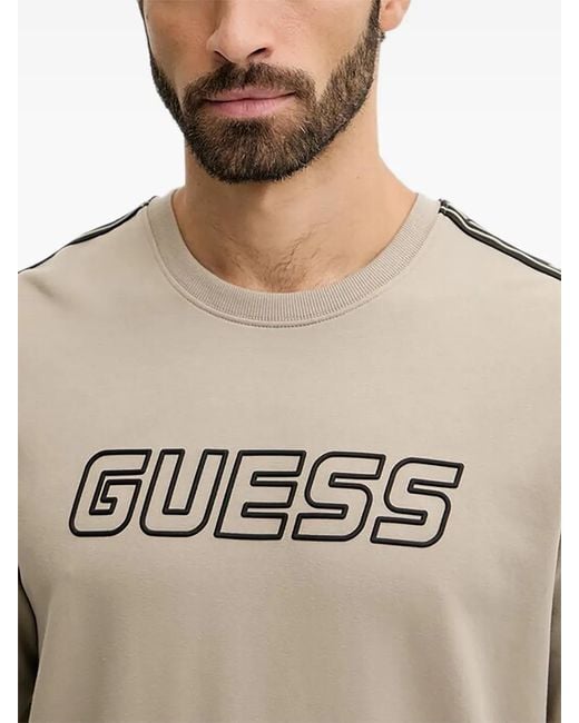 Guess Natural Logo-Print Sweatshirt for men