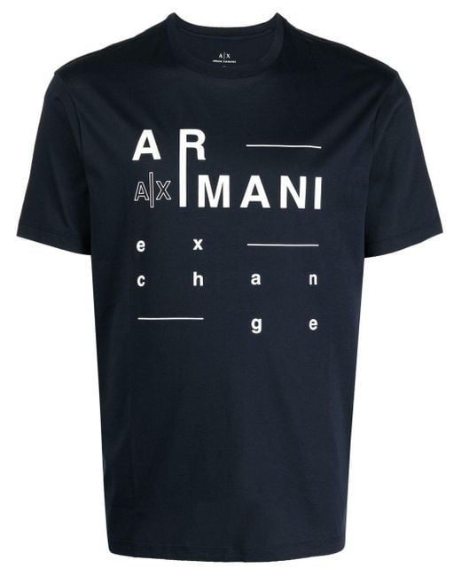 Armani Exchange Slim Fit T-shirt in Blue for Men | Lyst