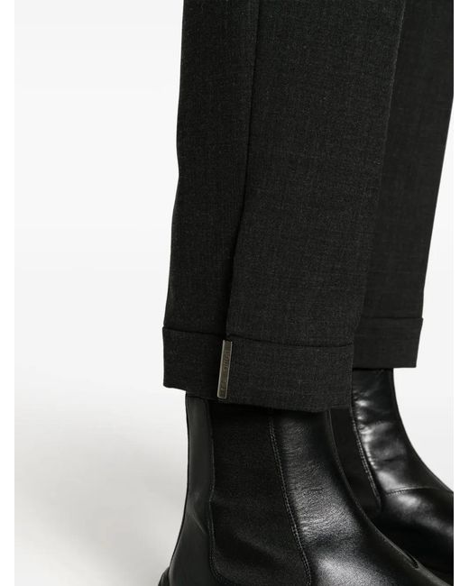 Neil Barrett Black Barrett Nb Metallic Plate Slim Regular Rise Trousers Clothing for men