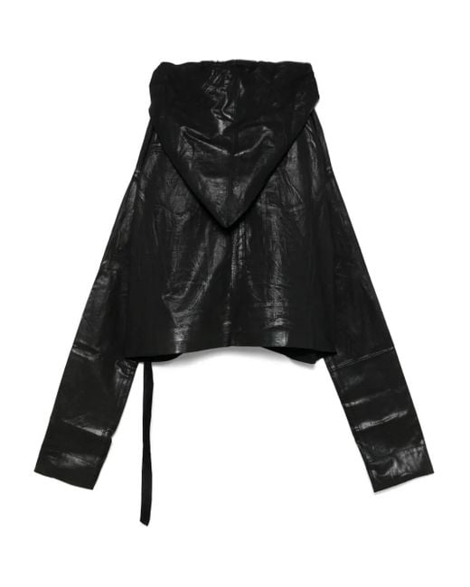 Rick Owens Black Gimp Kaftan Jacket for men