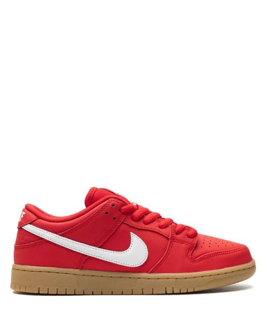 Sneakers Sb Dunk Low Pro di Nike in Red da Uomo