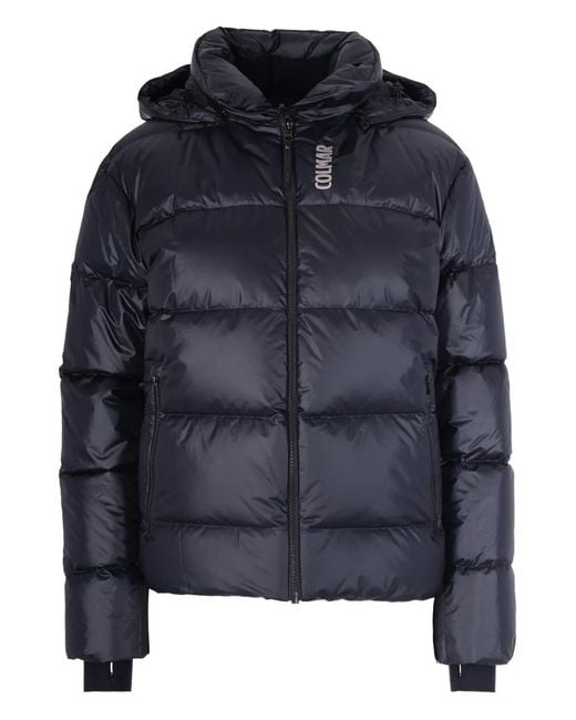 Colmar Blue Hooded Padded Ski Jacket