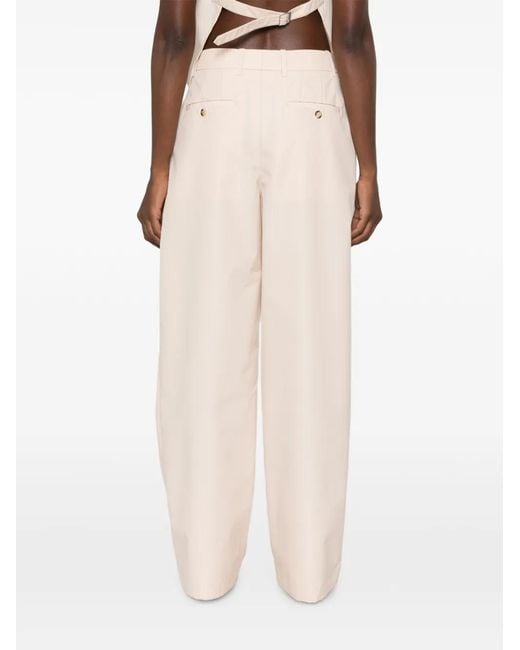 Wardrobe NYC White Pleated Palazzo Pants