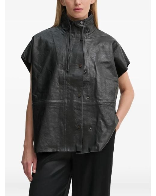 Day Birger et Mikkelsen Black Mortimer Leather Vest