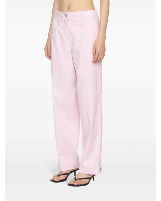 Samsøe & Samsøe Pink Salix Wide-Leg Trousers