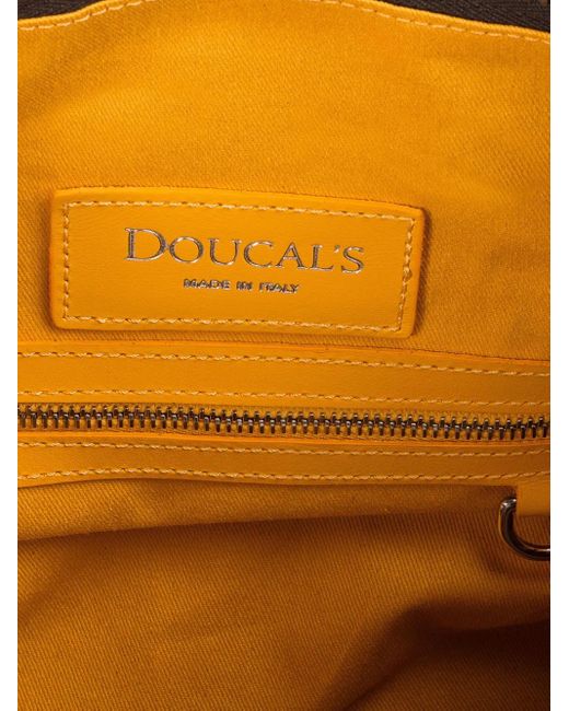 Doucal's マテラッセ ボストンバッグ Black