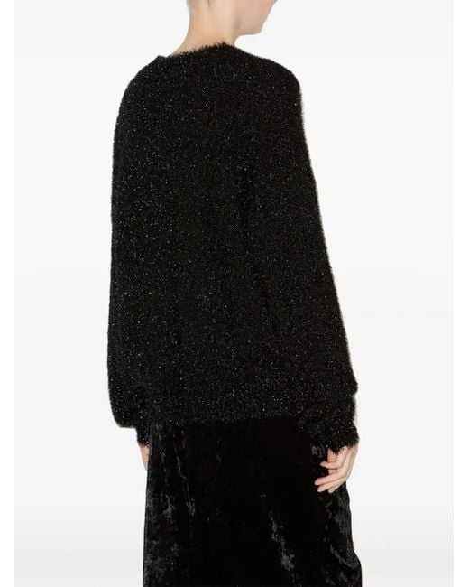 Isabel Marant Black Textured Knitted Sweater