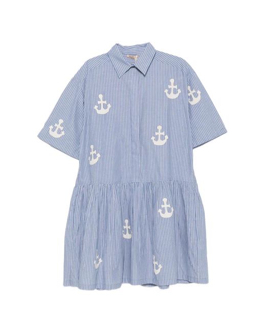 Stella Nova Blue Striped Mini Dress
