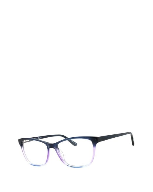 Adensco White Lunettes De Vue À Monture Rectangulaire