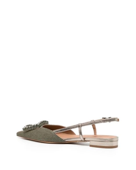 Madison Maison Green Khaki/ Sling Back Flat