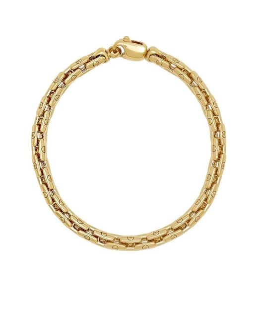 Jewels Aficionado 18Kt Geelgouden Anchor Armband in het Metallic voor heren