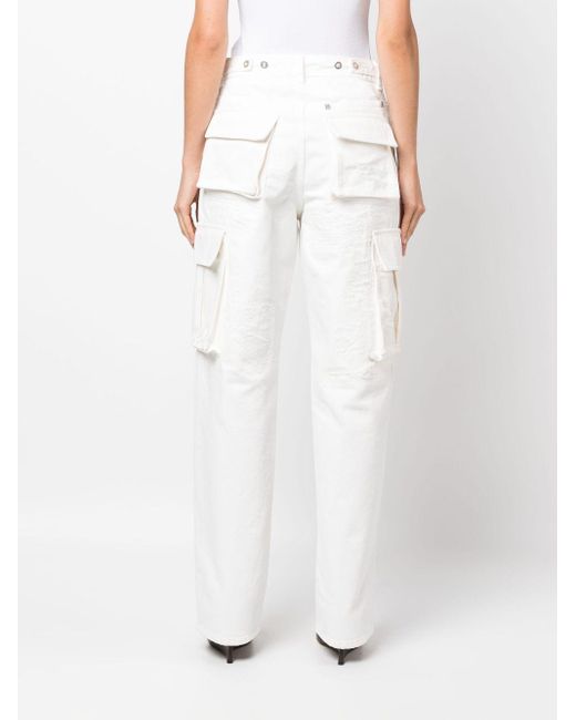 Givenchy Gerafelde Jeans in het White