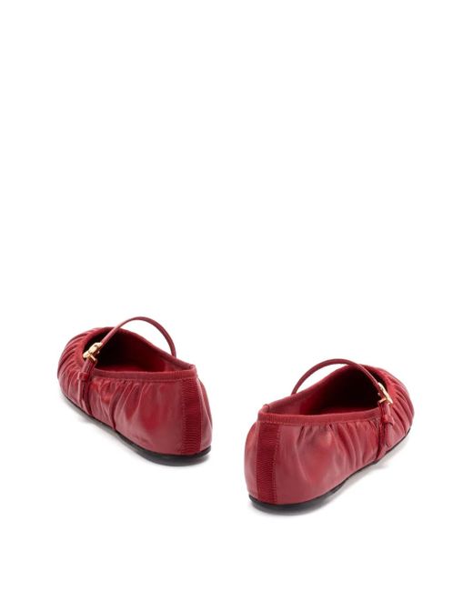 Dolce & Gabbana Red Calfskin Cotton Sneaker