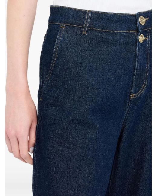 Liu Jo Blue Button-Fastening Balloon Jeans