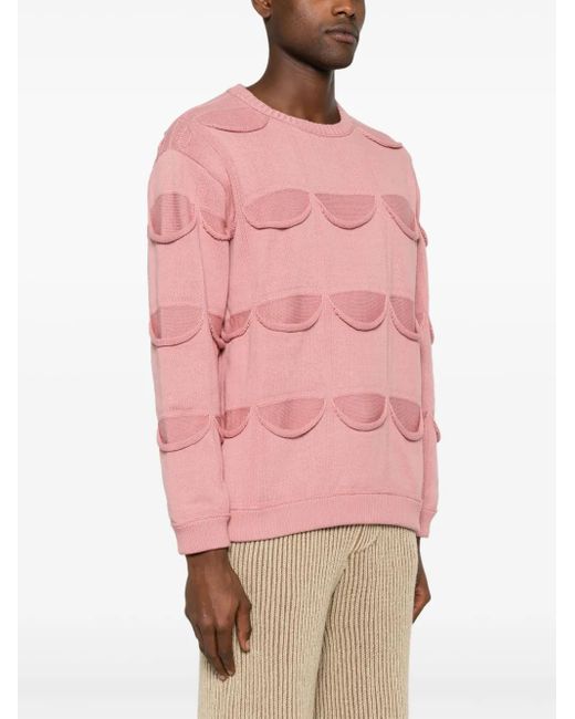 Isa Boulder Pink Allpocket Sweater for men