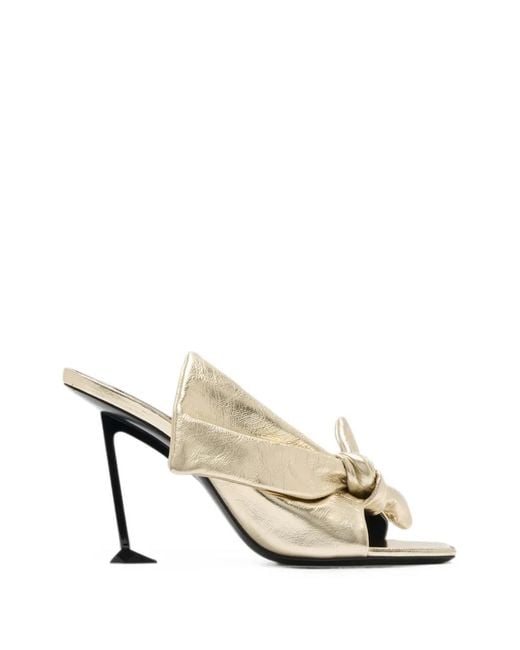 Givenchy White Boudoir Bow-Detail Sandals