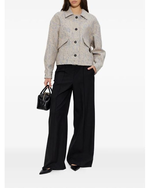 IRO White Flap-Pocket Jacket